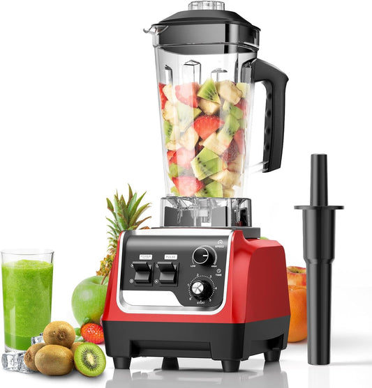 1800W Power Blender for Smoothies & Ice Crushing, 70oz, Red