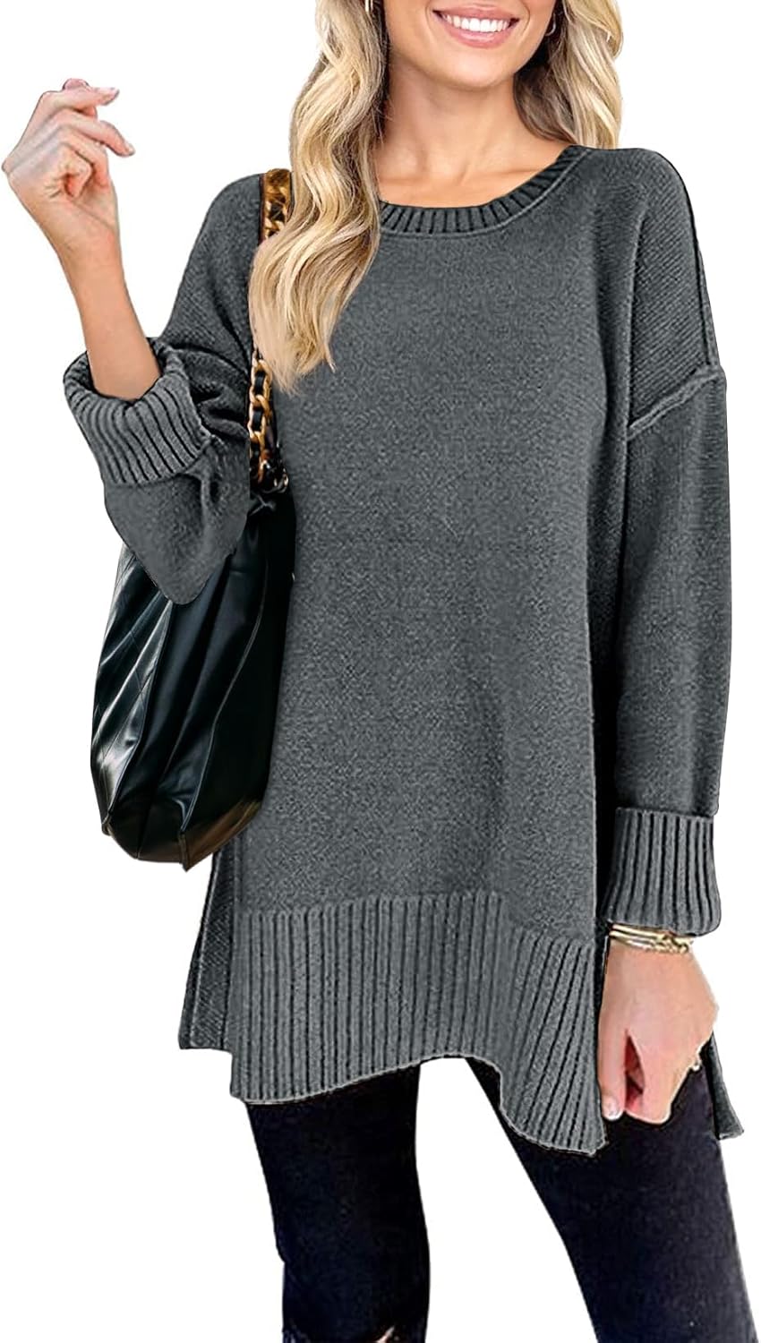 Oversized Pullover Sweater for Women - Casual Fall Fashion