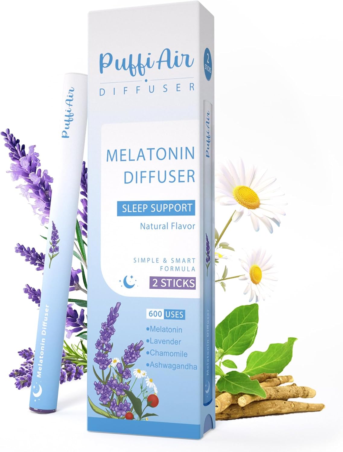 Herbal Melatonin Diffuser for Sleep Support and Stress Relief