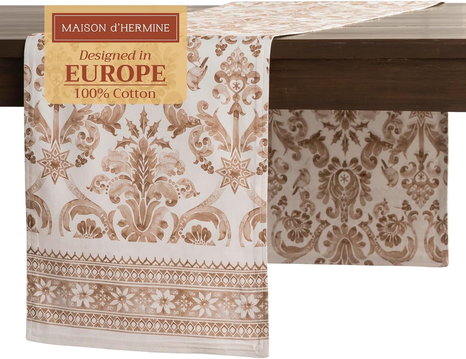 Maison d' Hermine Table Runner 108 inches Long for Festive Decor