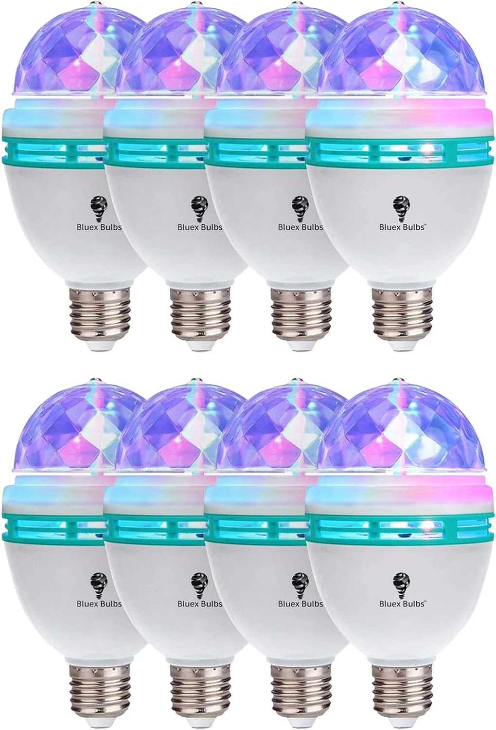 Color Rotating Bulb E26 - RGB LED Strobe Light for Parties