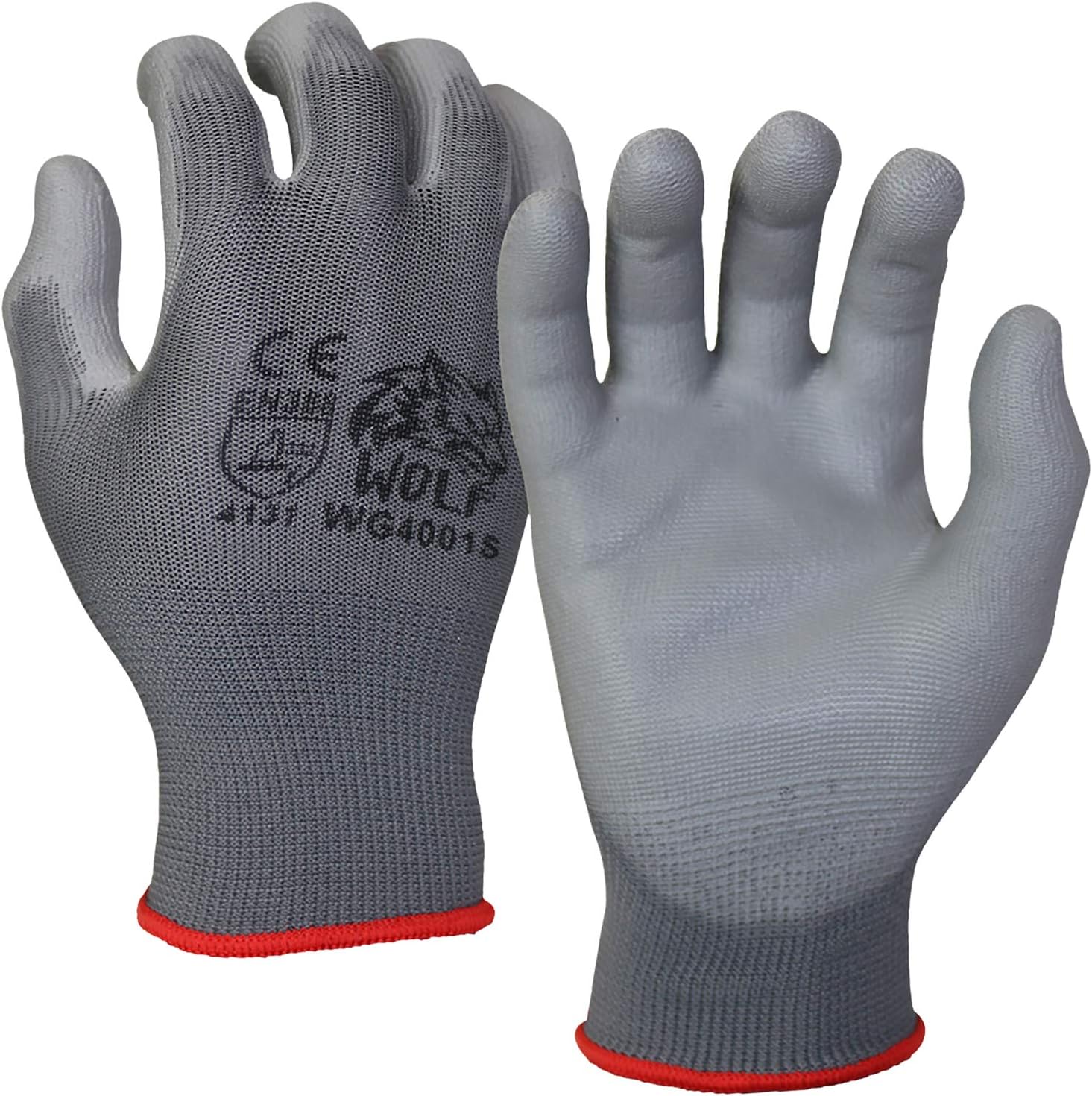 WOLF Polyurethane Coated Work Gloves - Industrial Strength