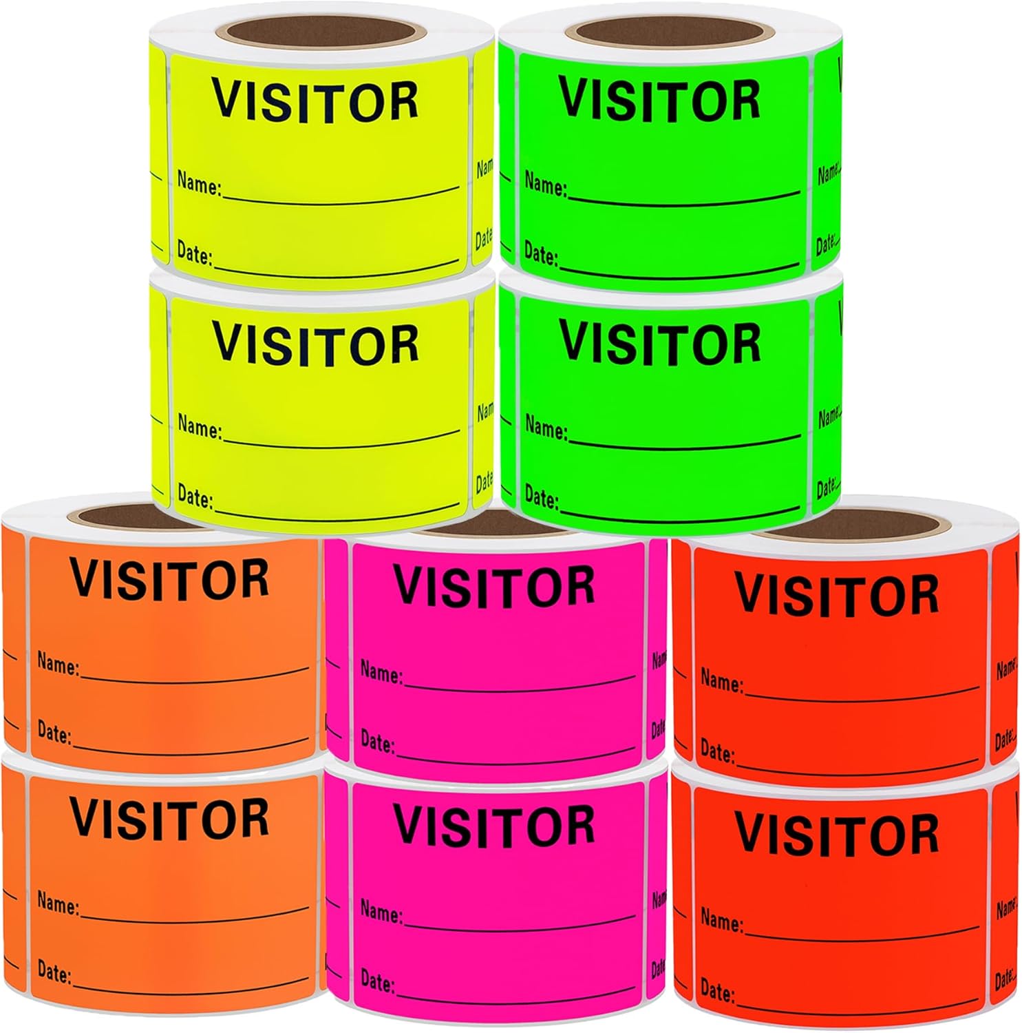 Visitor Pass Stickers for Easy Identification and Organization