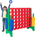 Giant 4-in-A-Row Jumbo 3.5FT Game Set for Yard & Parties - Family Fun