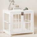 26 Inch Wooden End Table Dog Crate Furniture - Secure, Space-Saving