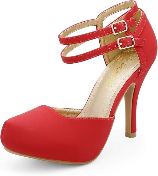 DREAM PAIRS Office-02 Women's Classy Mary Jane High Heel Pumps