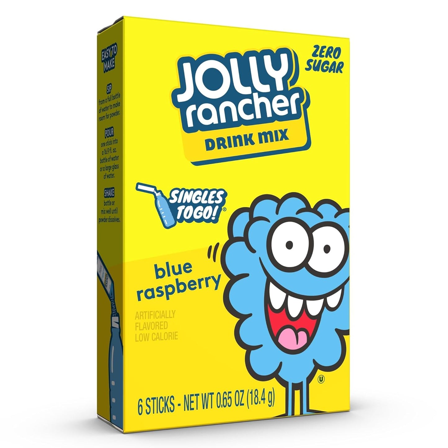 Jolly Rancher Blue Raspberry Singles To Go Drink Mix Pack of 24
