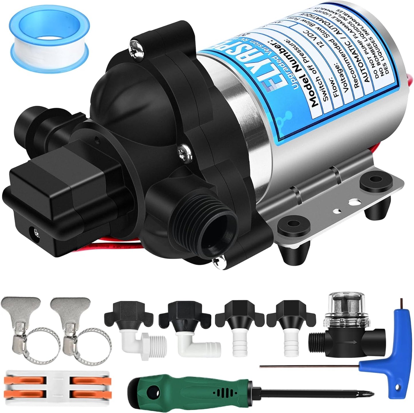 2088-554-144 RV Fresh Water Pump: Quiet, Reliable, and Efficient