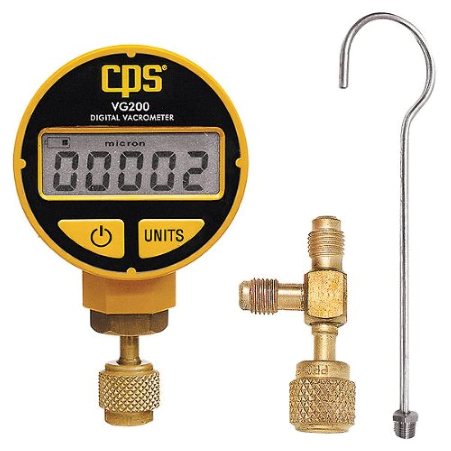CPS VG200 Portable Digital Vacuum Gauge for Accurate Readings