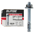 Surge BP Heavy-Duty Zinc-Plated Wedge Anchors for Concrete
