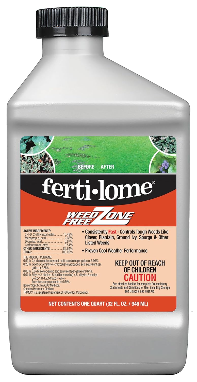 Fertilome Weed Free Zone 32 oz - Effective Broadleaf Weed Control