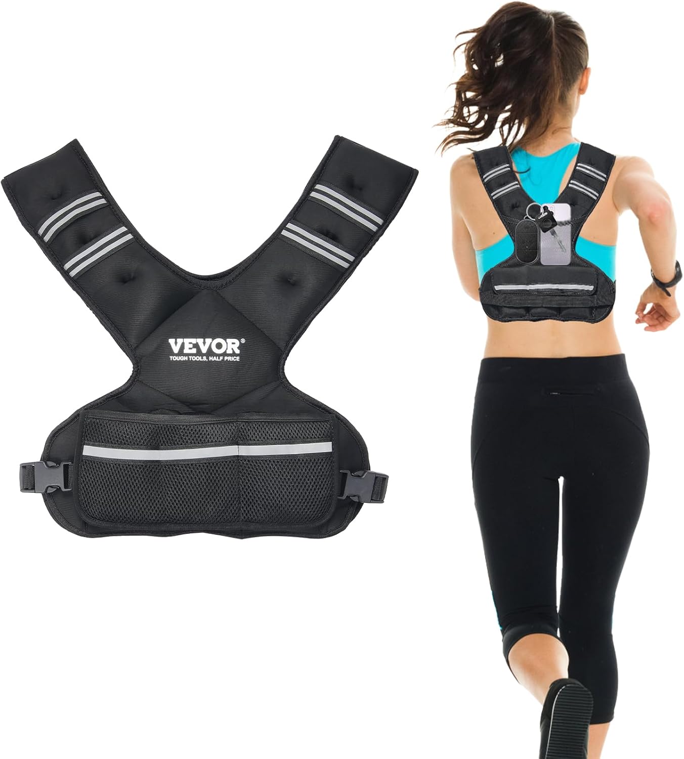 Adjustable Weighted Vest for Strength Training and Running