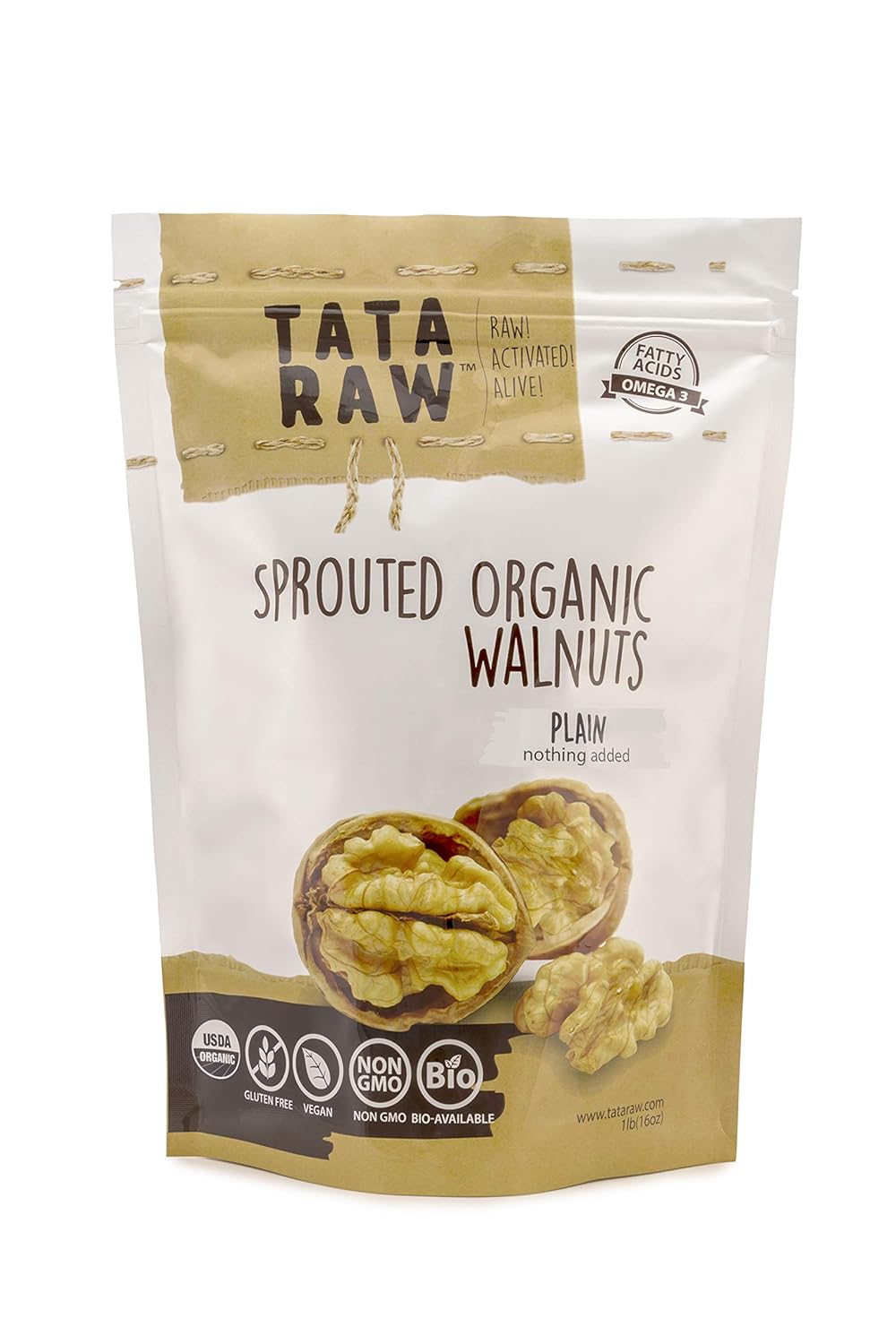 Sprouted Organic Walnuts - Plain - Boost Your Health Today