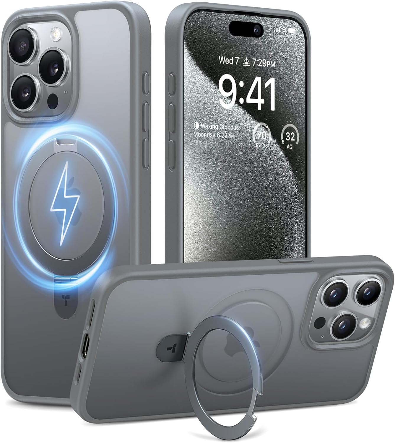 TORRAS Magnetic Ostand for iPhone 15 Pro Max: Ultimate Protection