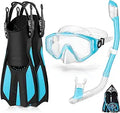 Odoland Snorkel Set Adults Snorkeling Package - Complete Dry Top Gear