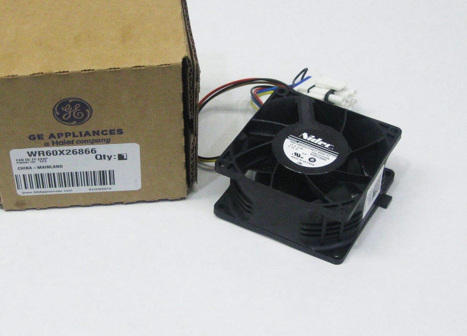 GE Appliances Refrigerator Evaporator Fan Motor for Efficient Cooling