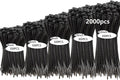 2000 PCS Zip Ties Assorted Sizes 4 to 12 in - Durable UV Resistant Set