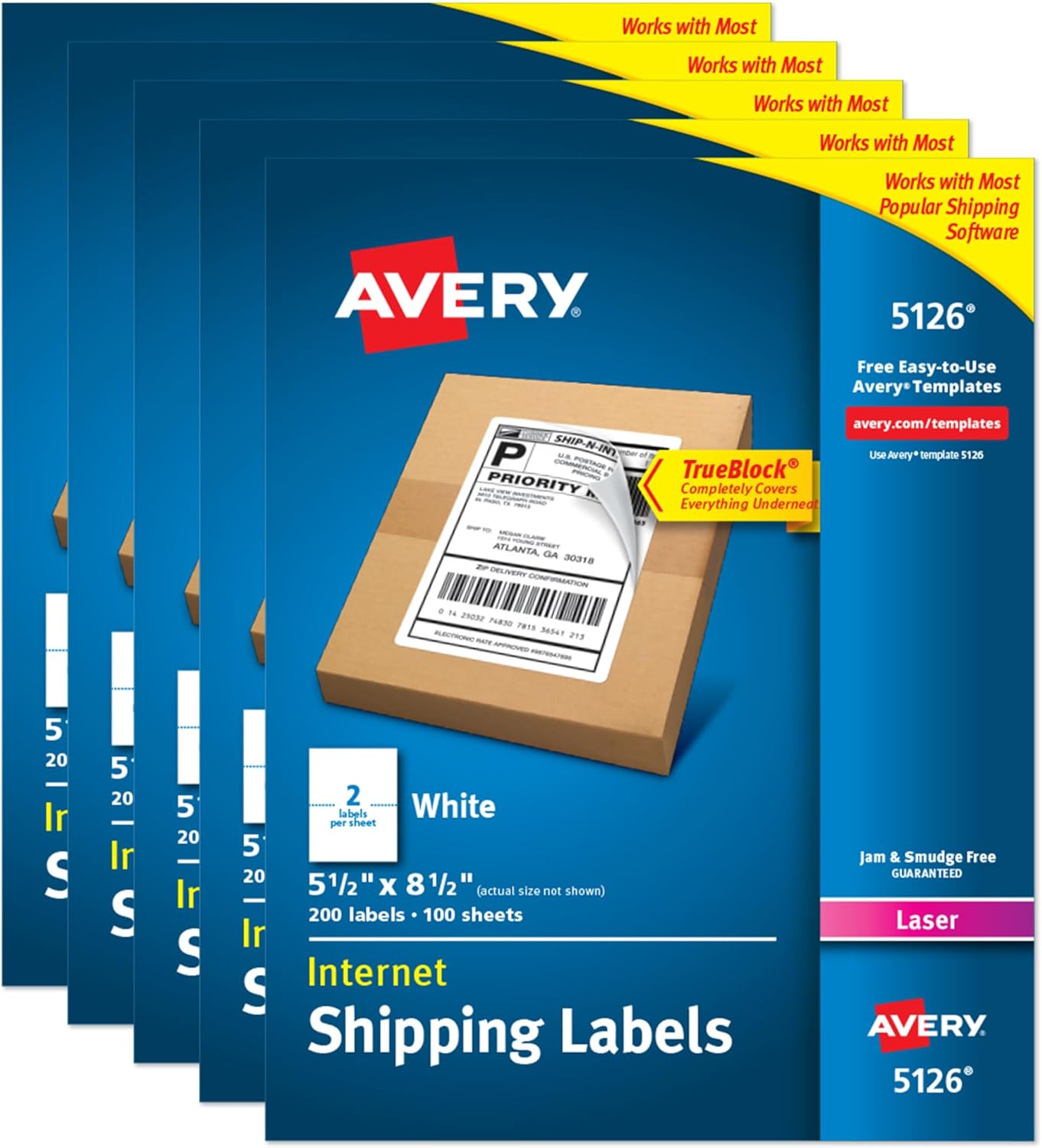 Avery Half-Sheet Printable Shipping Labels for Easy Organizing