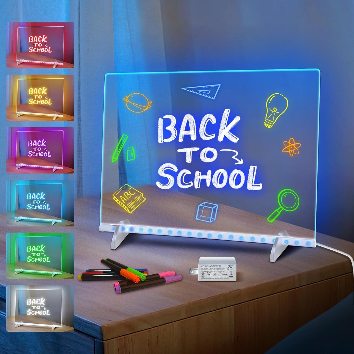 LED Note Board with 7 Colors for Kids - Creative Drawing Fun