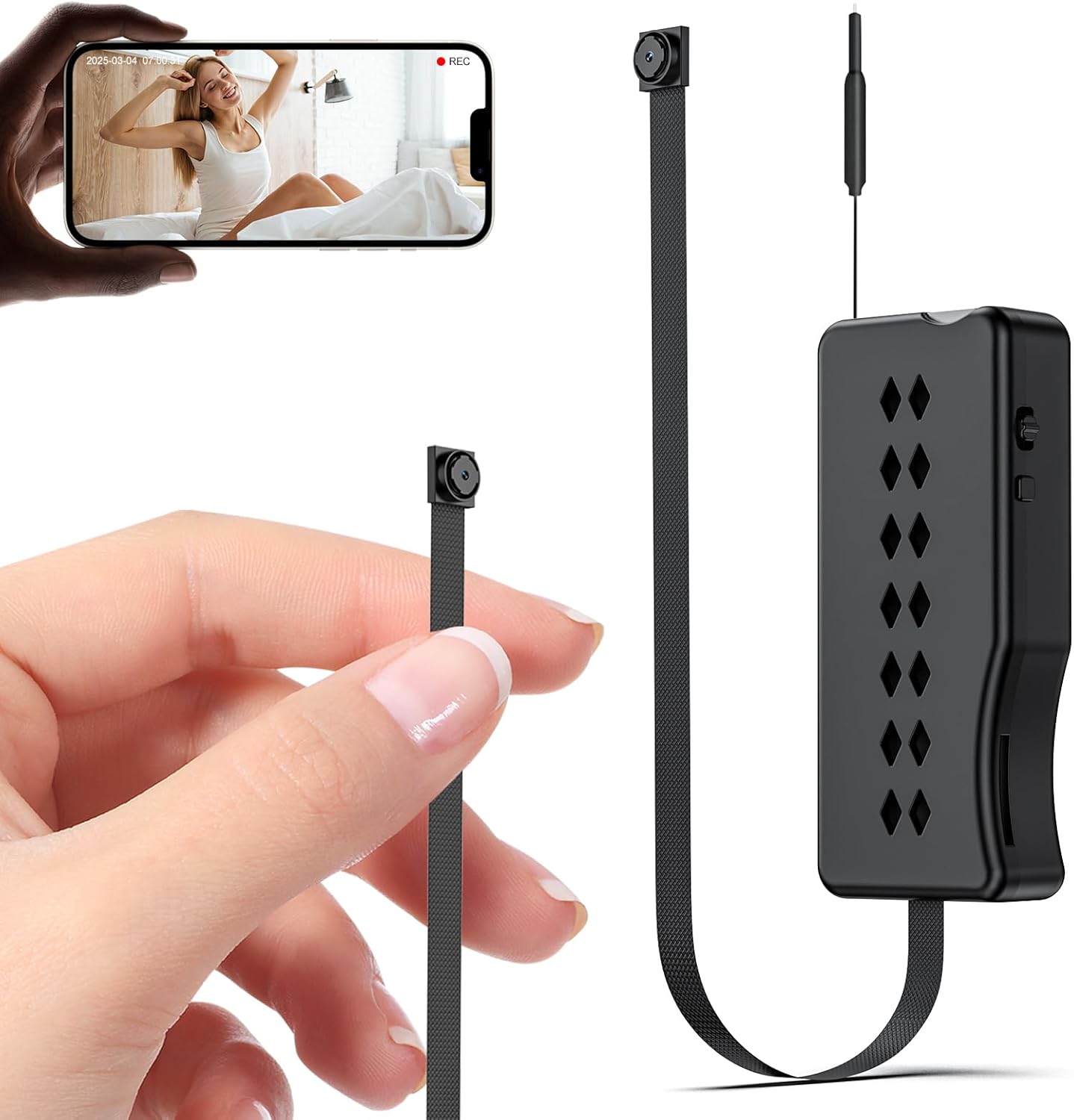 Hidden Camera 1080P Portable Spy Camera with Motion Detection