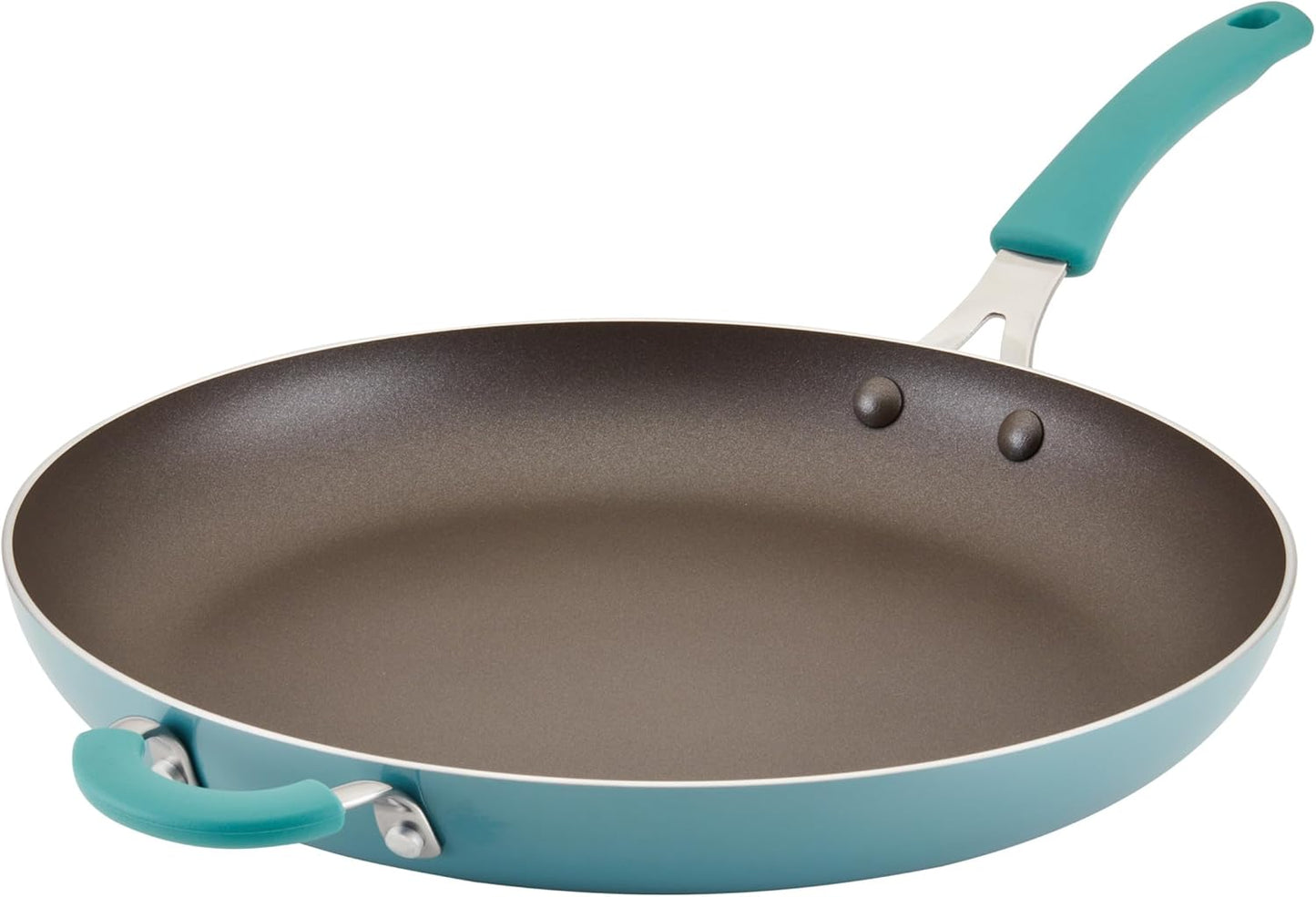 Rachael Ray Cook + Create 14 Inch Nonstick Frying Pan in Agave Blue