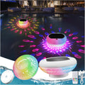 Solar Pool Chlorine Floater with Colorful Lights for Clean Pools
