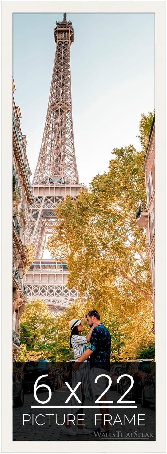 6x22 White Picture Frame for Puzzles, Posters, and Photos