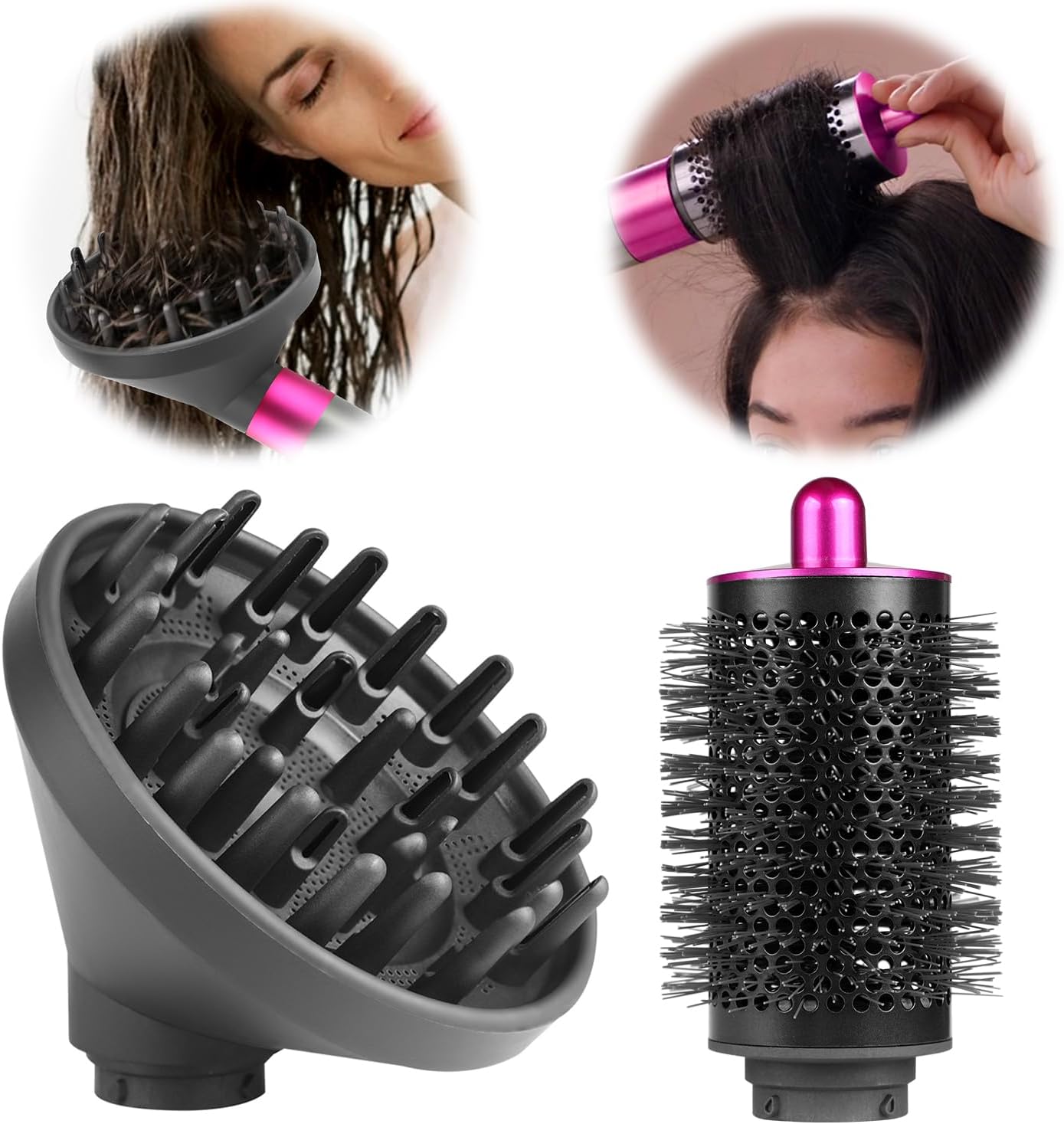 NINEBIRD Volumizing Brush Attachment for Dyson Airwrap