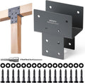 4x4 Stainless Steel Post Cap Tie Bracket 2 Pack - Heavy Duty Connector