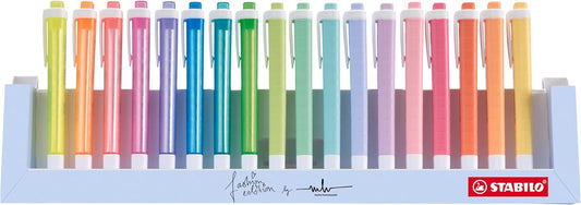 STABILO Highlighter Swing Cool Deskset of 18 Colors for Easy Use