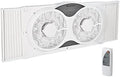 Comfort Zone 9in 3-Speed Reversible Twin Window Fan - Remote Control