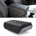 Model Y Model 3 Center Console Cover Quilting Black - Cushioned