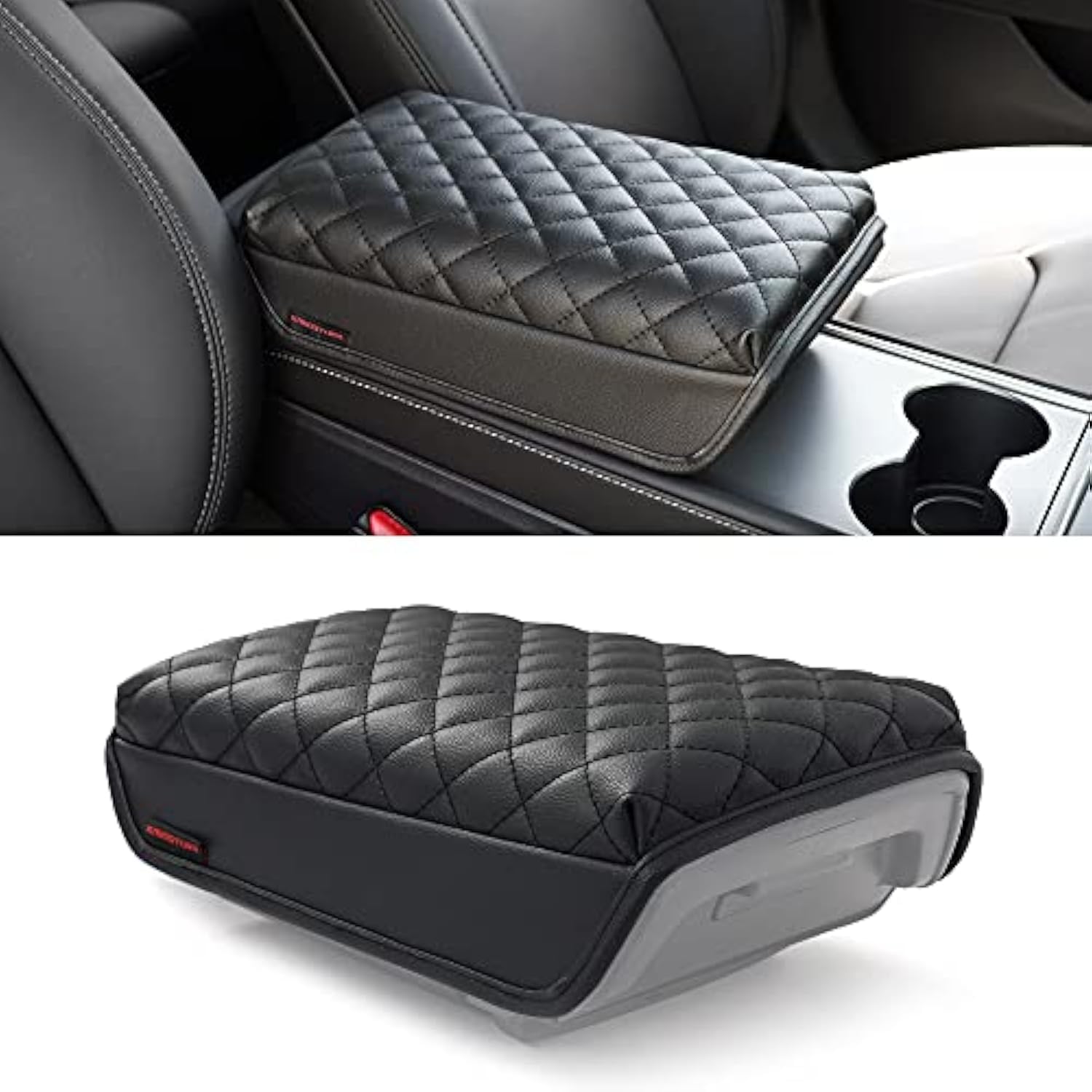 KMMOTORS Center Console Cover for Tesla Model Y and Model 3