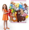 Qiannhee 29 Inch Extra Wide Stuffed Animal Hammock for Kids