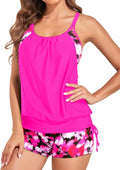 Tankini Swimsuits for Women Blouson Two-Piece - Tummy Control Holipick