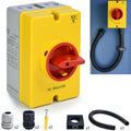 20 Amp 4-Pole AC Disconnect Switch 690V - IP66 Waterproof Isolator