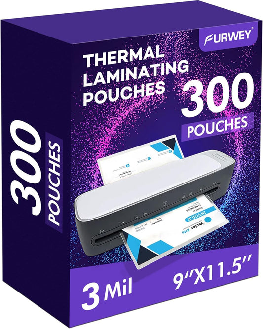 300 Pack Clear Lamination Sheets for 8.5 x 11 Inch Documents