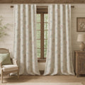 Farmhouse Floral Curtains 96 in Blackout Panels - Vintage Boho Style