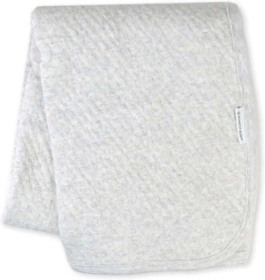 Organic Cotton Reversible Baby Blanket - Soft & Safe