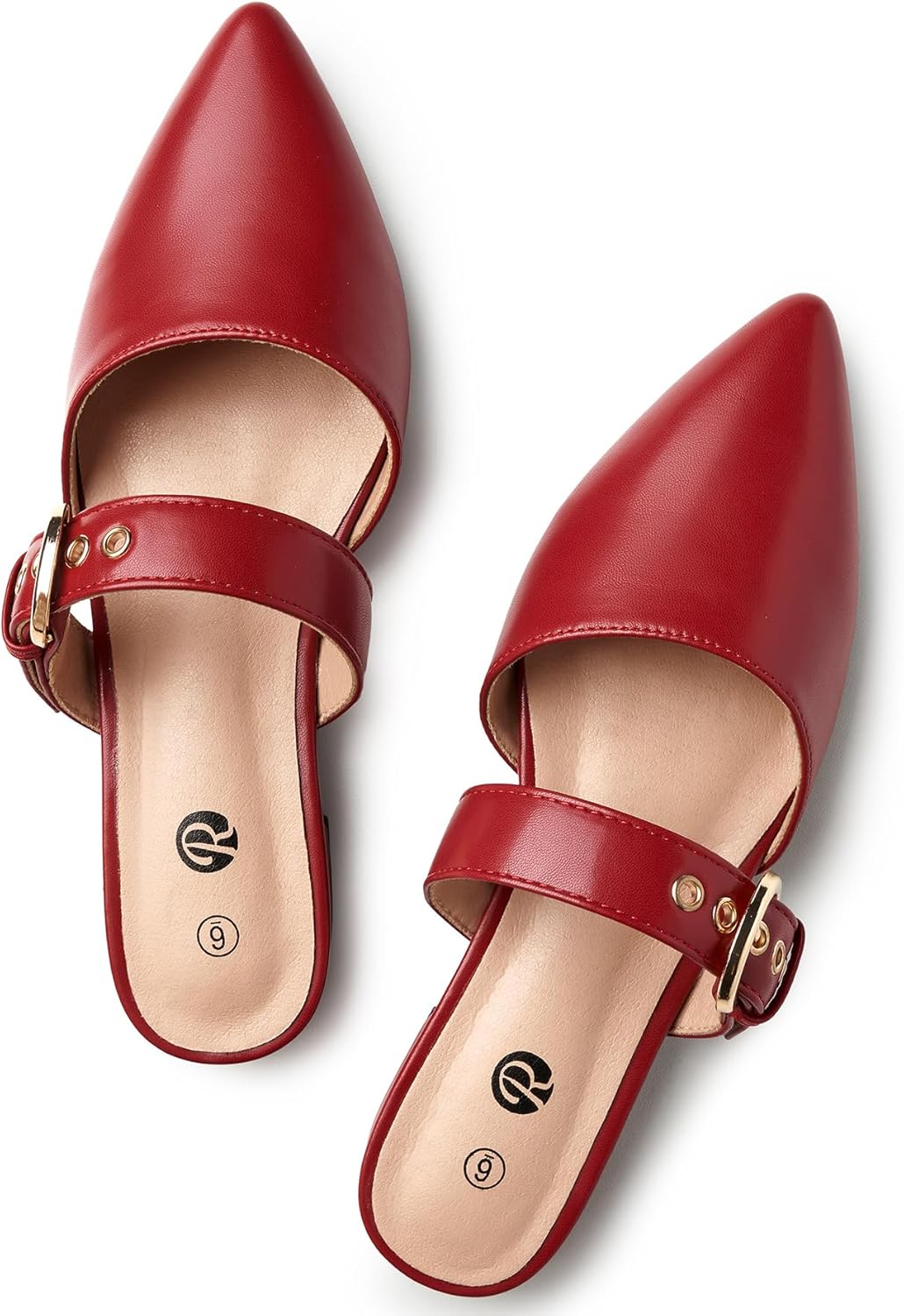 Rekayla Mules for Women Adjustable Strap Backless Loafers
