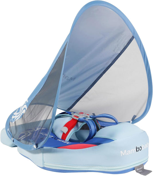 Mambobaby Baby Float with Canopy for Safe Summer Fun