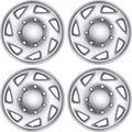 Ford 4-Pack Hubcaps Wheel Covers 16 in Silver - Secure Fit