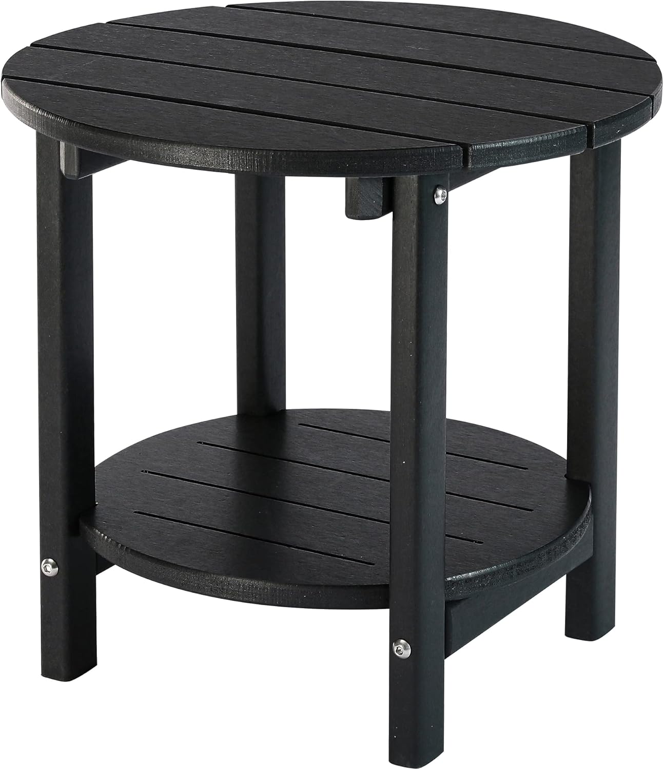 LZRS Round Adirondack Side Table for Outdoor and Indoor Use