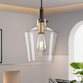 Modern Seeded Glass Pendant Lighting for Kitchen Island Decor