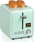 SEEDEEM 2 Slice Toaster With Color LCD Display - Precise Timer and 7