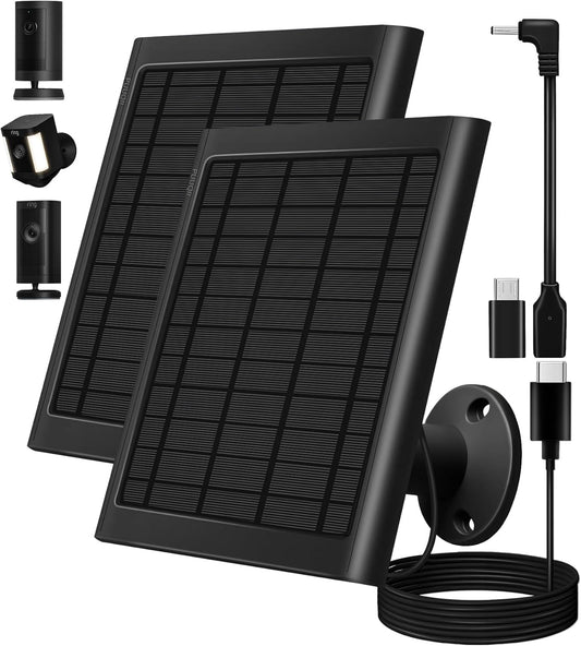 8W Solar Panel for Ring Camera - Efficient Charging Solution