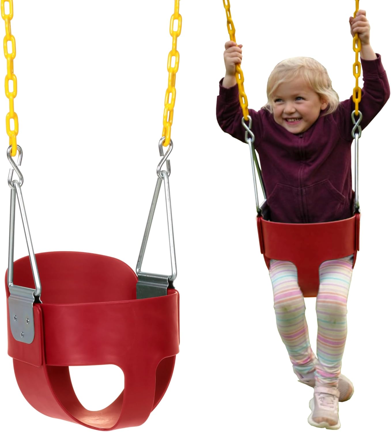 Premium Toddler Swing Seat | Heavy-Duty | Full Bucket Design