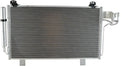 TRQ A/C Condenser and Receiver Drier Compatible with 2014-2018 Mazda 3
