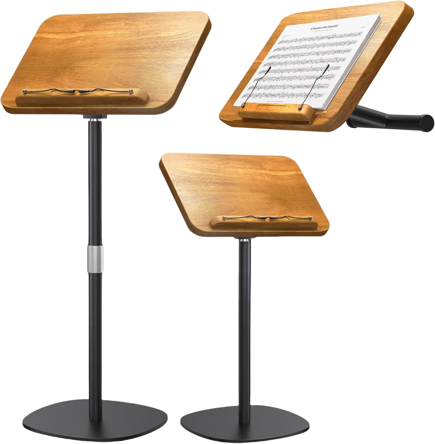 2-in-1 Dual-Use Music Stand for Violin Guitar Piano Players