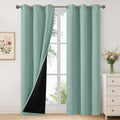 YoungsTex Sage Green Thermal Blackout Curtains for Home Decor